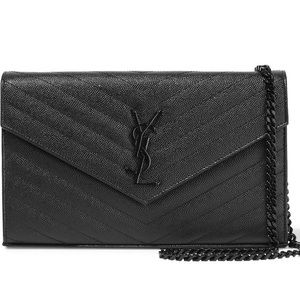 Saint Laurent Monogram Envelope Chain Wallet